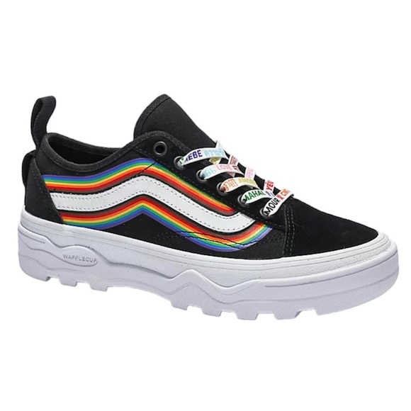 Vans Shoes - Vans Old Skool Sentry Pride Black & White Platform Shoes